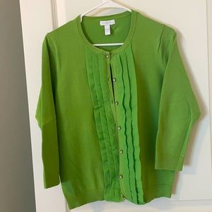 Green Charter Club Cardigan